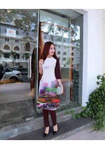 Set áo dài cách tân 3d