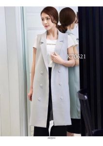 Áo vest nữ form dài