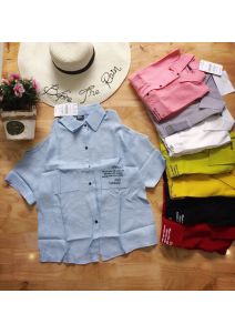 Áo sơ mi nữ khoét vai