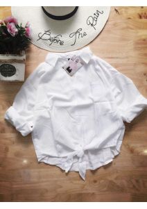 Áo sơ mi nữ dây cột