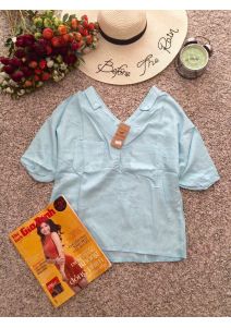 Áo sơ mi nữ hai túi 