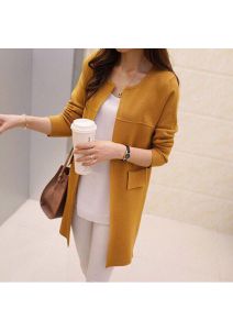 Áo khoác len trơn Hồng Kông