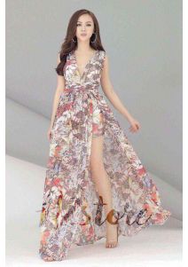 Đầm maxi xẻ đùi đẹp 