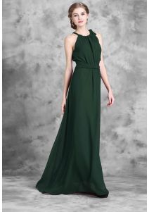 Đầm maxi cổ yếm 