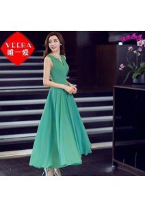 Đầm maxi cổ chữ V