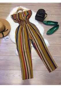 Jumsuit sọc nữ 