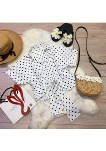 Áo sơ mi chấm bi đẹp