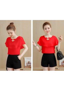 Áo kiểu cổ chữ V nữ