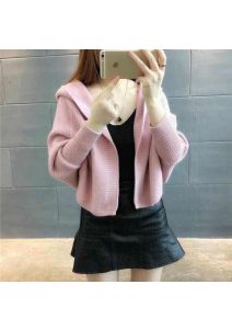 Áo khoác len có nón