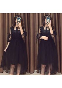 Đầm maxi lưới nữ