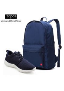 Combo Balo Classical BLL002BU + Giày Sneaker Nam GS062 (Xanh) - CB077