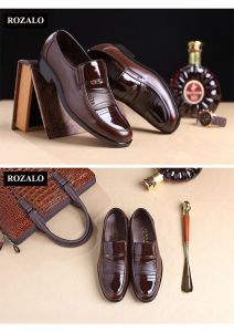 Giày tây nam đế mềm kiểu xỏ Rozalo RM8035